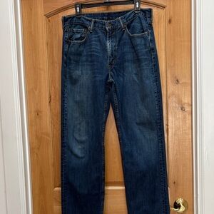 Levi 514 Classic Indigo Straight-Leg Jeans size 35x32